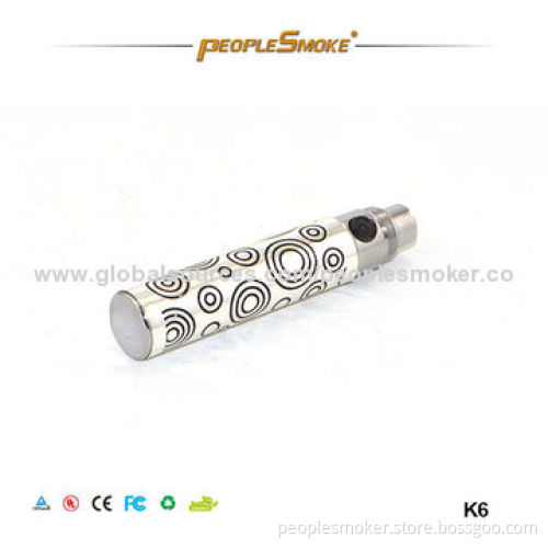 E-cigarette eGo Battery with 650, 900 and 1,100mAh Capacity, Various Colors Available